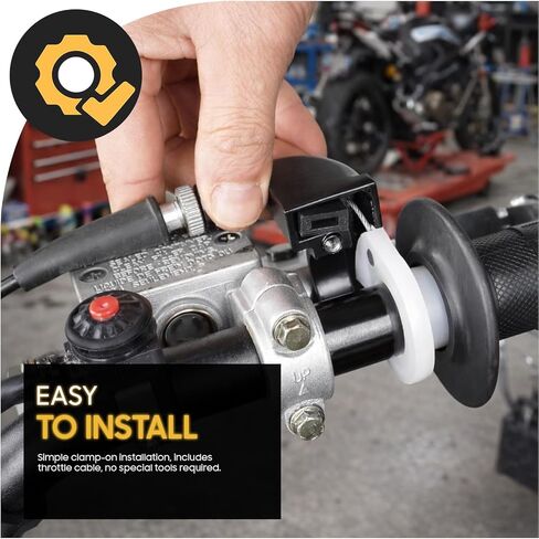 Seentech 22mm Twist Throttle Grip مع مجموعة الكابل - يناسب SSR125 Pit Bike، Baja MB165 Mini Bike، 50cc-250cc 4-Stroke Dirt Bike Handlebar Grip Set for 7/8 بوصة المقاود in Kuwait