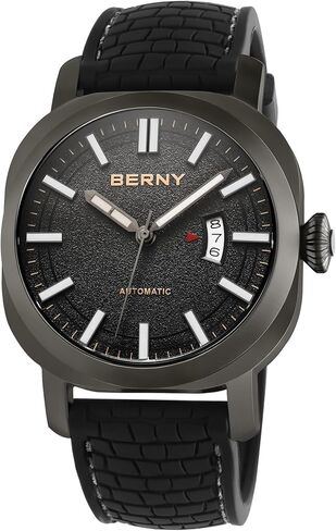 BERNY Men's Japanese Automatic Mechanical Watch, Self Winding Watches, Water Proof 10ATM, Sapphire Glass Scratch Resistant, Super Luminous with Date(No Battery Required) in Saudi Arabia