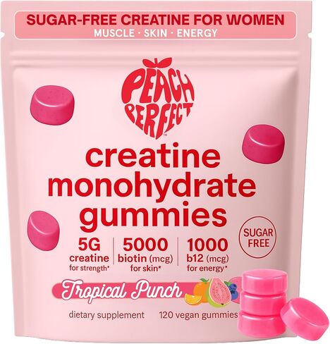 Peach Perfect Creatine Blend for Women – Micronized Creatine Monohydrate with BCAA & Collagen for Glute Strength Support in Saudi Arabia