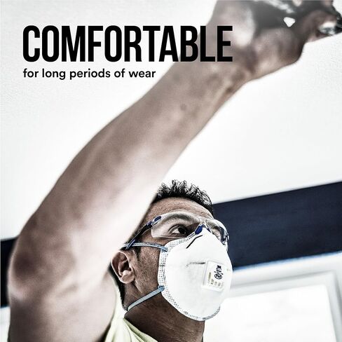 3M P95 Particulate Respirator 8577, 2 Pack, Carbon Layer For Odor Reduction, Features COOL FLOW Exhalation Valve, NIOSH-APPROVED, Advanced Filter Media For Easy Breathing, Comfortable (8577C2-DC-PS) in Saudi Arabia