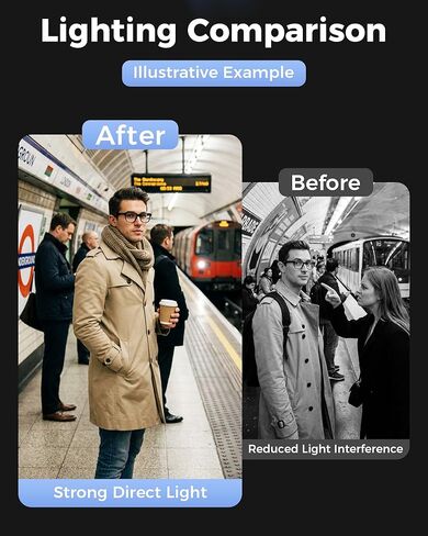 LED Light Cover Blocker Compatible with RayBan Meta Wayfarer/Skyler/Headliner （Gen 1/2）& Oakley Meta HSTN Smart Glasses Accessories, 2026 NEW Camera Cover for Reduced False Alerts (8 PCS) in Kuwait