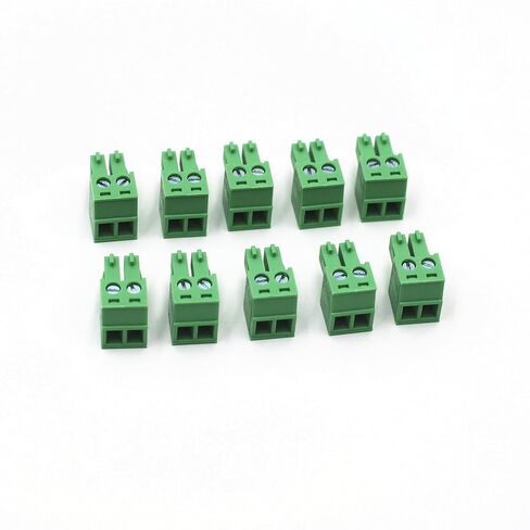 DC12V & AC24V Phoenix Terminal Block Connector - 3.81mm (0.15in) 2P/3P/4P Power Interface Plug, RS485 Control Connector for Dome, PTZ, Thermal, Traffic, Bullet, Panoramic Security Cameras (10pcs 2p) in Kuwait