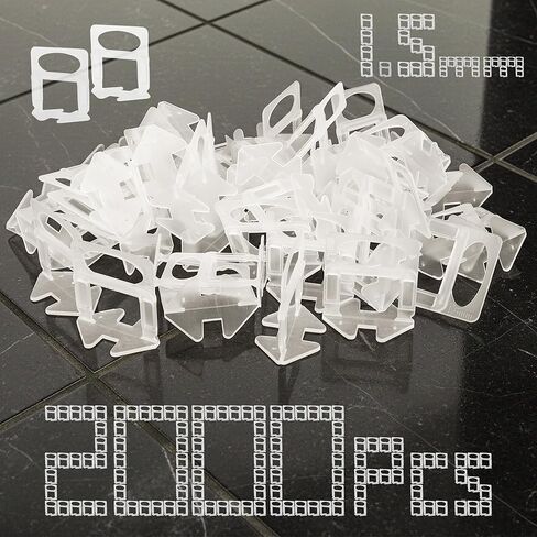 Tile Leveling System Clips 1/16-2000 Piece Tile Spacer Clips for Ceramic Floor Tile - Self Leveling Tools for Stone Installation - Lippage Free Floor and Wall Spacers in Saudi Arabia