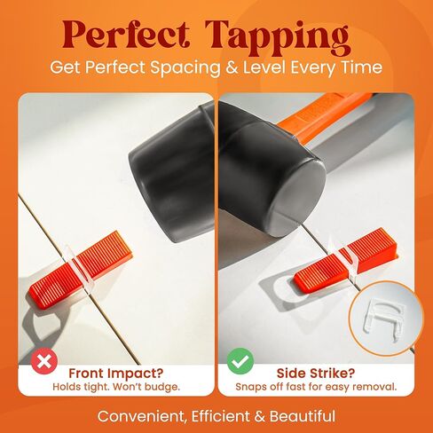 Tile Leveling System Clips 1/16-2000 Piece Tile Spacer Clips for Ceramic Floor Tile - Self Leveling Tools for Stone Installation - Lippage Free Floor and Wall Spacers in Saudi Arabia