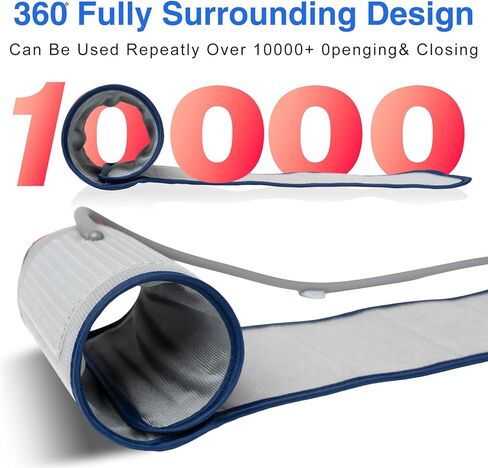 Cylindrical Blood Pressure Cuff, Adult Cuff, Universal BP Cuff,Compatible with Most Monitors, ARM Blood Pressure Replacement Cuff with 8 Connectors,one Size fits 7"-16.5"(17-42cm) Grey in Kuwait