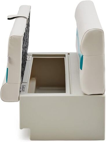 مقعد وقاعدة مقعد القارب العائم الكلاسيكي مقاس 38 بوصة من DeckMate - عاجي وأزرق مخضر in Kuwait