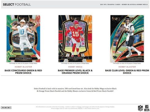 2025 Panini Select Football Hobby Mega Box in Saudi Arabia