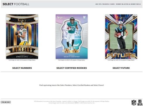 2025 Panini Select Football Hobby Mega Box in Saudi Arabia