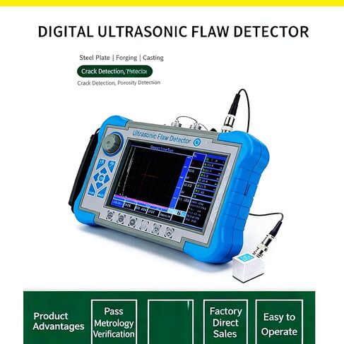Ultrasonic Flaw Detector Machine with Testing Range 0~15000mm Material Velocity 100~20000m/s 50~350V Transmit Voltage Frequency 0.5~20MHz for Power Industry Turbine Blade Flaw Testing in Saudi Arabia