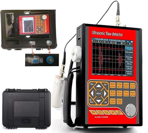 Portable Digital Ultrasonic Flaw Detector Defectoscope with 0-15000mm BNC LEMO Transducer Connections Applied for Weld Steel Component Testing Pipeline Pressure Vessel NDT Inspection in Saudi Arabia