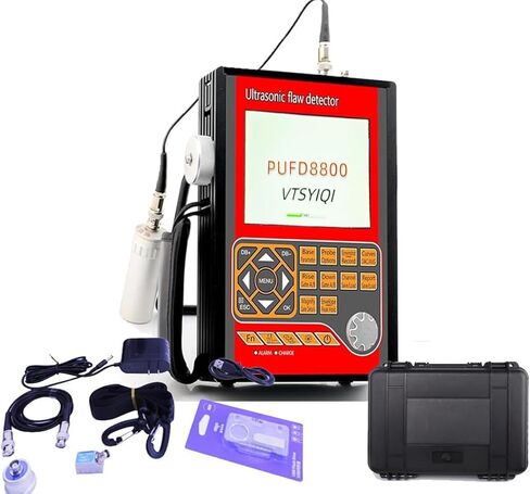 Ultrasonic Weld Inspector Digital Ultrasonic Flaw Detector with 1000-20000m/s Material Velocity 0-15000mm Range Used for Construction Steel Weld Testing Shipbuilding Component NDT Inspection in Saudi Arabia