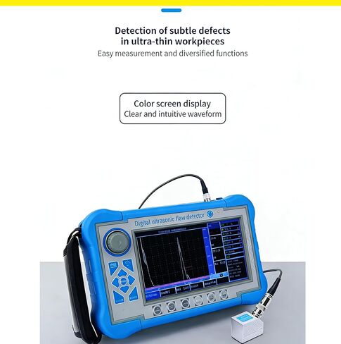Portable Ultrasonic NDT Tester with 0~15000mm Testing Range 100~20000m/s Material Velocity 7 Inch TFT 800 * 480 Screen for Railway Parts and Chemical Pressure Pipes to Identify Internal Flaws in Saudi Arabia