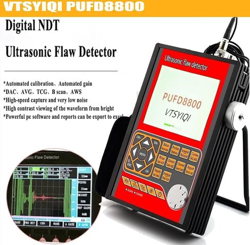 Portable Ultrasonic NDT Tester Ultrasonic Flaw Detector with 0-15000mm 0.2-20MHz Bandwidth More 40dB Dynamic Applied for Industrial Equipment Defect Testing Pressure Vessel NDT Inspection in Saudi Arabia