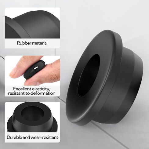5 قطعة 1-1/8 "ID، 1-1/2" ثقب الحفر الحلقات المطاطية السوداء، قبعة علوية جروميت المطاط ثقب المقابس لحماية كابل الأسلاك in Kuwait
