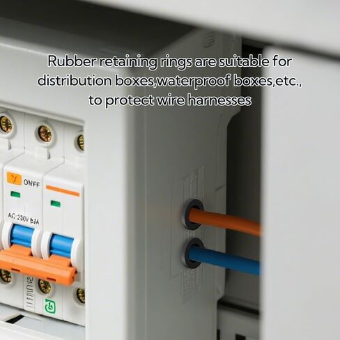 5 قطعة 1-1/8 "ID، 1-1/2" ثقب الحفر الحلقات المطاطية السوداء، قبعة علوية جروميت المطاط ثقب المقابس لحماية كابل الأسلاك in Kuwait