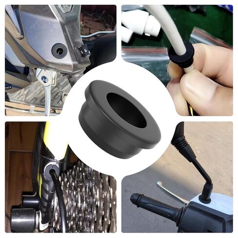 5 قطعة 1-1/8 "ID، 1-1/2" ثقب الحفر الحلقات المطاطية السوداء، قبعة علوية جروميت المطاط ثقب المقابس لحماية كابل الأسلاك in Kuwait