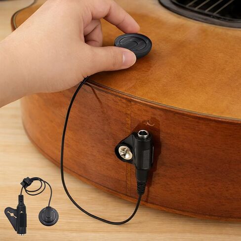 Guitar Effects Pickup with Volume Control for Guitar Ukulele Violin, Mandolin, Banjo, Kalimba, Harp in Saudi Arabia