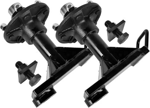(2-Pack) 9000 lbs Shipping Container Wheels 5-Lug 5.5" Hubs, Heavy-Duty Shipping Container Axle Spindle Kit, Moves 20-40ft Containers in Saudi Arabia