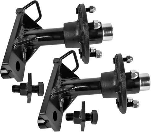 (2-Pack) 9000 lbs Shipping Container Wheels 5-Lug 5.5" Hubs, Heavy-Duty Shipping Container Axle Spindle Kit, Moves 20-40ft Containers in Saudi Arabia