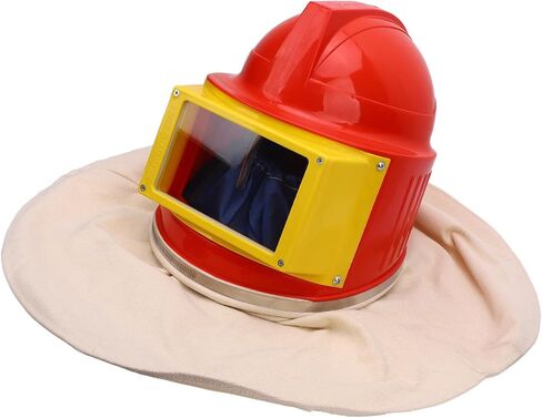 Jeanoko Sandblaster Helmet Premium ABS Double Layer Lens Air Feed Type Sand Blasting Hood for Painting Scraping, Construction Workers in Saudi Arabia