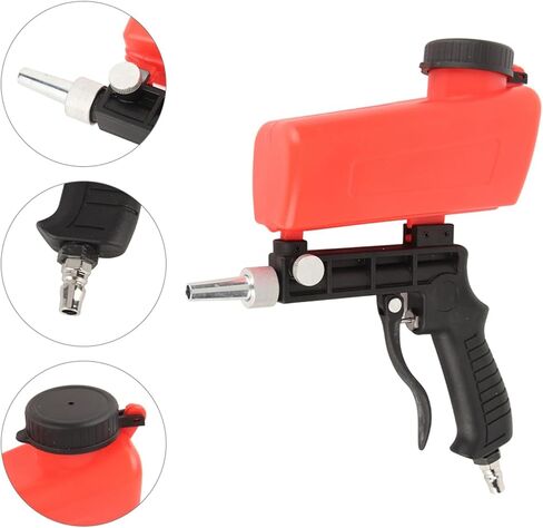 رمل هوائي، جسم ألومنيوم خفيف الوزن قابل للتعديل، مع عمر خدمة طويل، لإزالة نتوءات الصدأ وتشذيب التفاصيل المعدنية in Kuwait