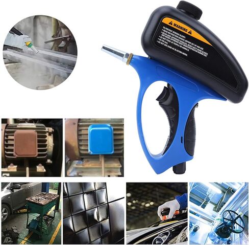 Portable Sand 90PSI, Pneumatic Nozzle Sandblasting with Non Slip Handle, Quick Plug Connector & Wide Appplications, Manual ABS for Metal, Glass, Wood in Kuwait