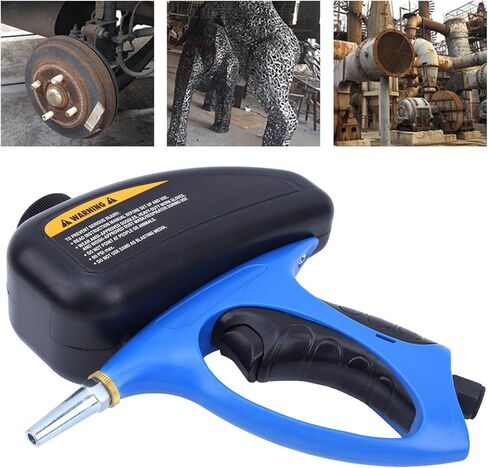 Portable Sand 90PSI, Pneumatic Nozzle Sandblasting with Non Slip Handle, Quick Plug Connector & Wide Appplications, Manual ABS for Metal, Glass, Wood in Kuwait