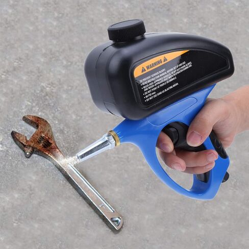 Portable Sand 90PSI, Pneumatic Nozzle Sandblasting with Non Slip Handle, Quick Plug Connector & Wide Appplications, Manual ABS for Metal, Glass, Wood in Kuwait