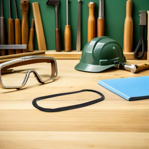 Garneck Anti-dust Rubber Lens Frame for Sandblaster Helmet Replacement Visor Frame for Sandblasting Hood Lens Easy Install Accessory for Industrial Safety and Blast Use in Saudi Arabia