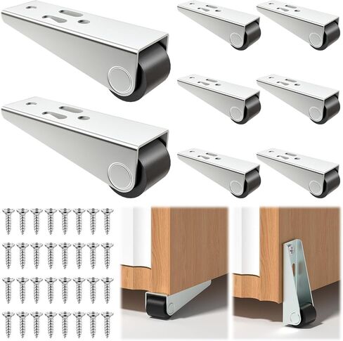 4 Pack Side Mount Casters, 0.9 Inch Small Low Profile Casters Wheels, Little Fixed Caster Wheels for Room Door, Storage Box, Underbed Drawers, Bookcase, DIY Project (Load: 45 LBS/Each) in Saudi Arabia