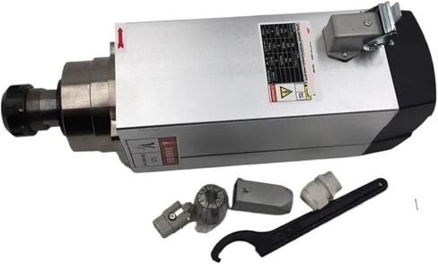 6KW 8HP 220V Square Spindle Motor Air Cooled 4 Pieces Bearing + 7.5kw VFD Inverter + ER32 Chuck Kit in Saudi Arabia