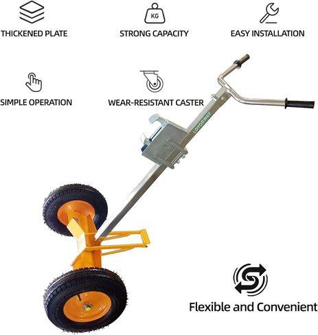 55 جالون طبل دوللي، معدات مناولة متخصصة من الدرجة الصناعية، إطارات هوائية كبيرة جدًا مقاس 16 بوصة، التعامل بسهولة مع معظم التضاريس، 1000 رطل، للكراجات وورش العمل والخارجية in Kuwait