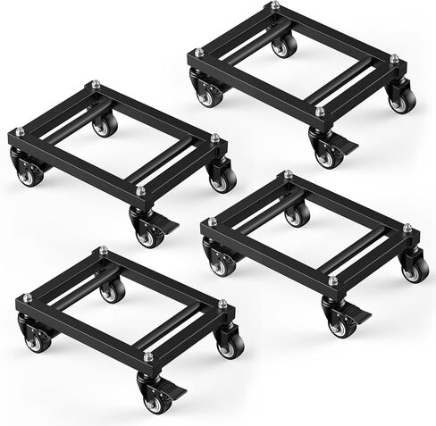 مجموعة IMAYCC Car Dolly مكونة من 4 عجلات سيارة شديدة التحمل بوزن 6000 رطل مع تصميم أنبوب متوازي لنقل المركبات والشاحنات وسيارات الدفع الرباعي والدراجات النارية والقوارب in Kuwait