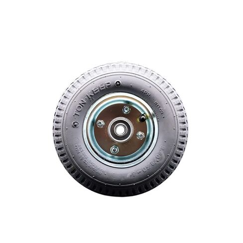 SCC-8" x 2.5" Gray Pneumatic Wheel Only w/3.1875" Centered Hub and Ball Bearings in Saudi Arabia