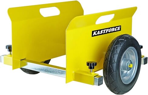 لوحة دوللي بسعة 600 رطل، 8 بوصة، عجلات شديدة التحمل غير مسطحة، لوحة مشبك قابلة للتعديل، عربة خشبية، محرك سياج، باب دوللي، سعة تثبيت 10 بوصة، KF4007 in Kuwait