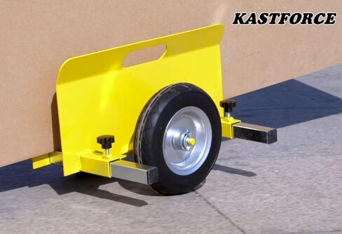 لوحة دوللي بسعة 600 رطل، 8 بوصة، عجلات شديدة التحمل غير مسطحة، لوحة مشبك قابلة للتعديل، عربة خشبية، محرك سياج، باب دوللي، سعة تثبيت 10 بوصة، KF4007 in Kuwait