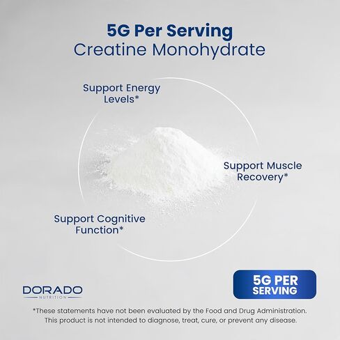 Creatine Monohydrate Powder 5G l Micronized & Unflavored l 60 Servings 5000mg per Serving l Pure Creatine Supplement for Men & Women l Supports Muscle Growth, Energy & Recovery l Non-GMO & Vegan in Saudi Arabia