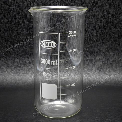 3000ml Glass Beaker,3 Litre,Tall Form,Laboratory Glassware in Saudi Arabia
