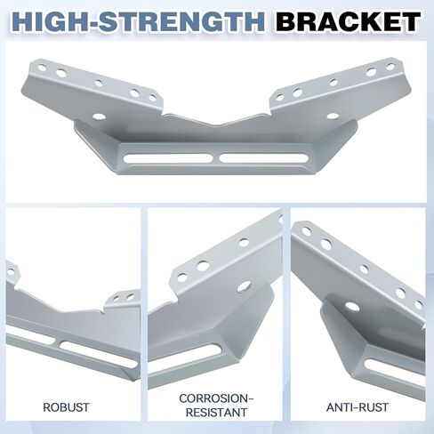 Colinktool Boat Trailer bunk Brackets,Heavy-Duty Steel Pontoon Trailer V Wing Brackets Fits for Various Board Widths-8Pack in Kuwait