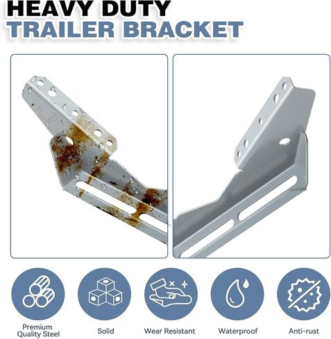 Colinktool Boat Trailer bunk Brackets,Heavy-Duty Steel Pontoon Trailer V Wing Brackets Fits for Various Board Widths-8Pack in Kuwait