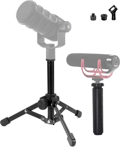 حامل ثلاثي القوائم PodMic ومجموعة مقبض مقبض Videomic متوافق مع ميكروفونات RODE XLR USB Videomicro Mic وميكروفونات Shotgun in Saudi Arabia
