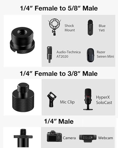 حامل ثلاثي القوائم PodMic ومجموعة مقبض مقبض Videomic متوافق مع ميكروفونات RODE XLR USB Videomicro Mic وميكروفونات Shotgun in Saudi Arabia