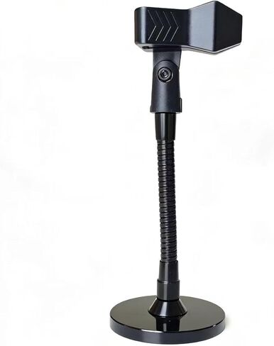 Microphone Holder,Lectern Mic Stand, Podium Mic Mount,Flexible Gooseneck 6 Inch With Universal Clip, Black, 100mm Heavy Mic Plate in Kuwait
