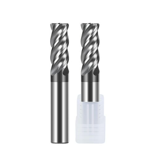 Carbide Corner Radius End Mill - 4 Flute Unequal Flute Spacing & Helix Design- for Stainless Steel -6R0.5*D6*15 * 50 in Kuwait