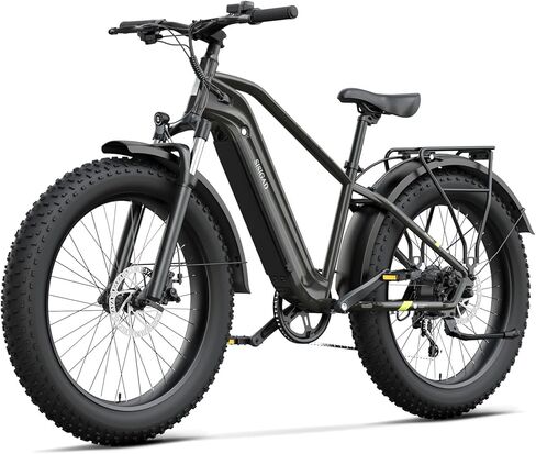 دراجة كهربائية SISIGAD للبالغين، محرك 1500 واط (الذروة)، يمكن أن تصل السرعة إلى 28 ميلاً في الساعة، بطارية 48 فولت، أقصى سرعة للسفر 60 ميلًا، دراجة جبلية كهربائية، مجهزة بإطار سميك 26 * 4.0 بوصة، دراجة كهربائية 7 سرعات in Kuwait