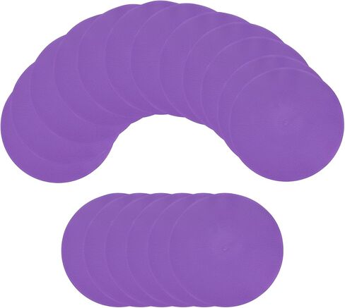 Spot Markers for Agility Dot, Non-Slip Poly Spots Floor Dots Flat Field Soccer Training Equipment 9 in & 18 Pcs & Purple -Fitting for (Gym/Sports/Training/PE Games/Dance) in Saudi Arabia