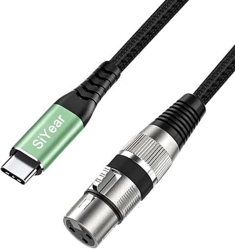 SiYear USB C to XLR Male Audio Cable, XLR 3Pin to Type C Adapter StereoPower Amplifier Cable for Connecting Smartphones USB C to Active Speaker, Laptops,Mixer Console（3.3FT/1M ） in Kuwait