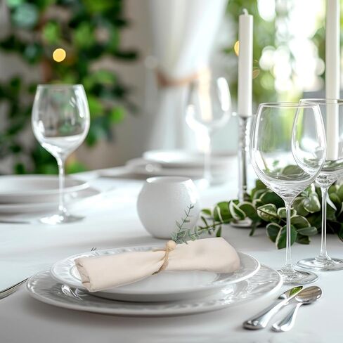 24 Pcs Napkin Rings with Artificial Eucalyptus Leaf Wood Bead Jute Rope for Christmas Farmhouse Wedding Home Dining Table Party Decoration in Saudi Arabia