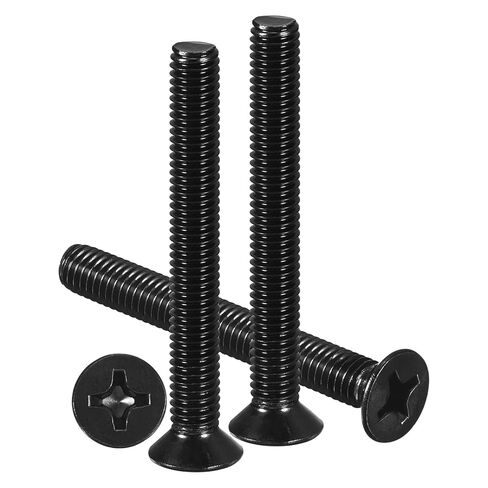 METALLIXITY Phillips Flat Head Machine Screws Bolts (M6-1x12) 30Pcs, Stainless Steel 304 Countersunk Cross Screws - for Household Indoor Maintenance Installment DIY, Silver in Kuwait