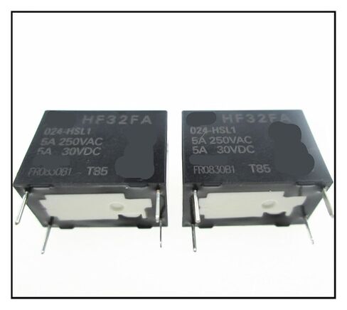 التتابع JZC-32FA-024-HSL1 HF32FA-024-HSL1 JZC-32FA 024-HSL1 HF32FA 24VDC DC24V 24V 5A 250VAC DIP4 in Kuwait
